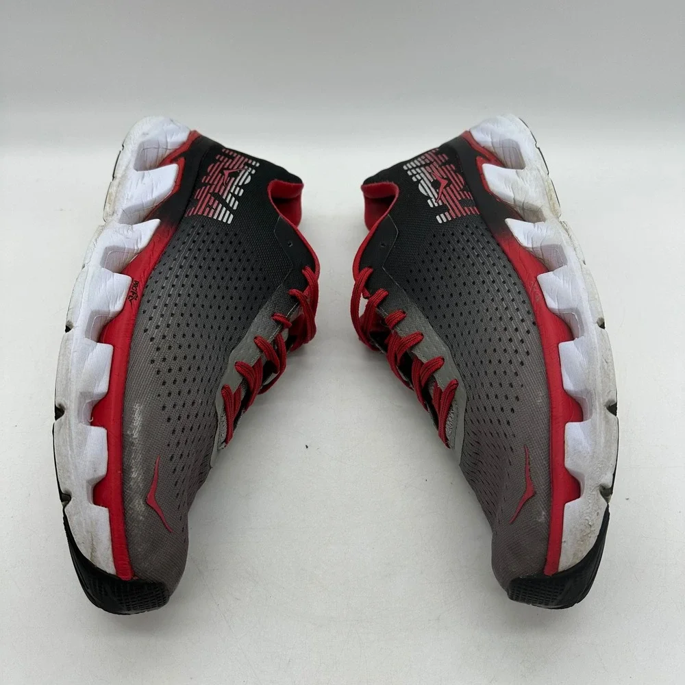 Hoka One One 1019267 BRNR Mens Size 10.5 Sneakers Black Red Elevon Running Shoes